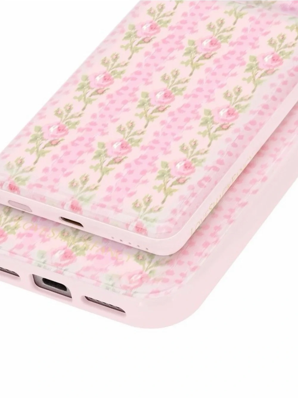 LoveShackFancy Pink Floral Phone Sleeve